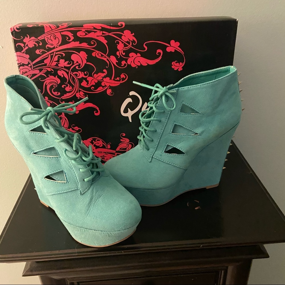 Qupid women’s shoes mint suede